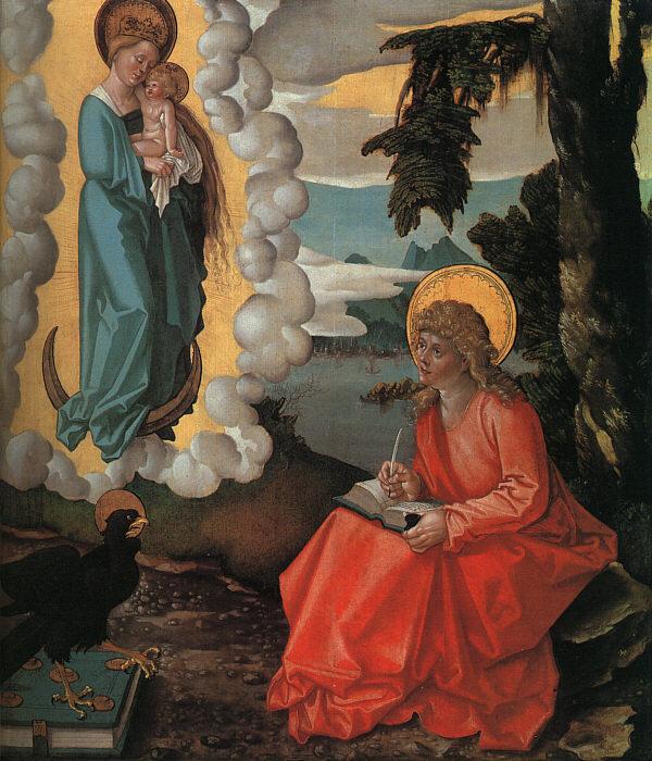 Hans Baldung Grien Saint John on Patmos Sweden oil painting art